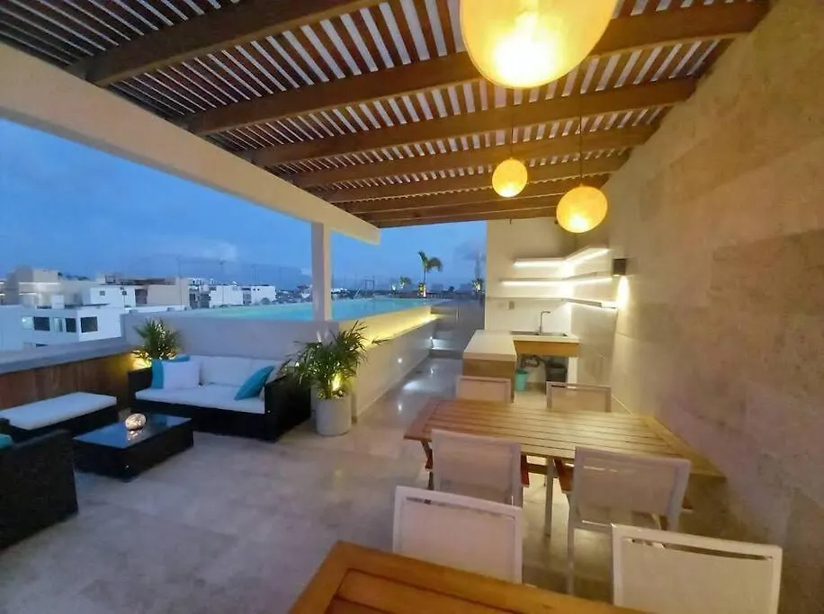 普拉亚卡门Casa Menta* Luxury Studio *Free Bike *Speed Wi-Fi!公寓 墨西哥